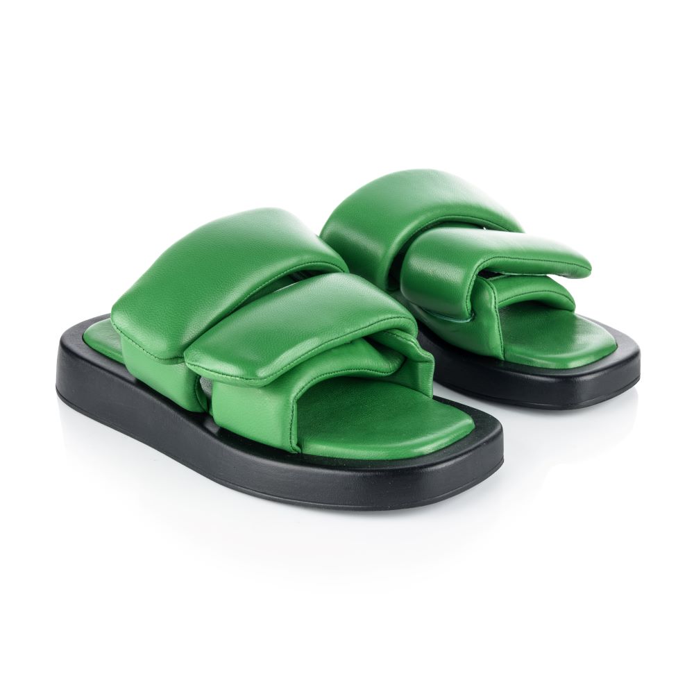 Victoria Mule in Green